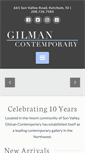 Mobile Screenshot of gilmancontemporary.com