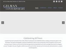 Tablet Screenshot of gilmancontemporary.com